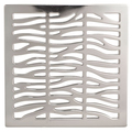 Newport Brass 4" Square Shower Drain in Polished Chrome 233-402/26